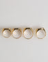 Dolce & Gabbana Gold Tone Brass JAZZ Letter Set 4 Pieces Adjustable Ring